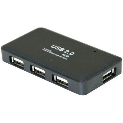 Exertis Connect Mini USB 2.0 Hub, 4 Port (Mini USB, USB-A, 4 Ports), Dockingstation + USB Hub, Schwarz Exertis Connect Mini USB 2.0 Hub, 4 Port (Mini USB, USB-A, 4 Ports), Dockingstation + USB Hub, Schwarz