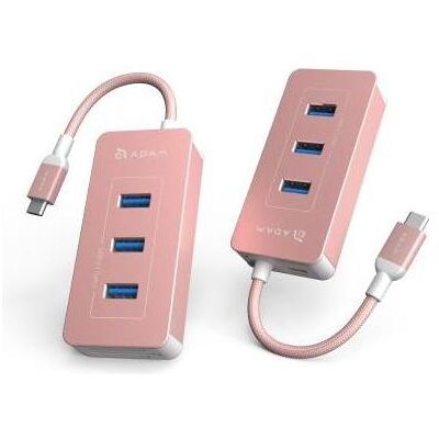 Adam Elements CASA Hub PDC601- 6-fach Hub mit Kartenleser für Speicherkarten, rose gold (USB-C, 6 Ports), Dockingstation + USB Hub, Rosa Adam Elements CASA Hub PDC601- 6-fach Hub mit Kartenleser für Speicherkarten, rose gold (USB-C, 6 Ports), Dockingstation + USB Hub, Rosa