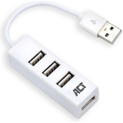 ACT AC6200 (USB-A, 4 Ports), Dockingstation + USB Hub, Weiss ACT AC6200 (USB-A, 4 Ports), Dockingstation + USB Hub, Weiss
