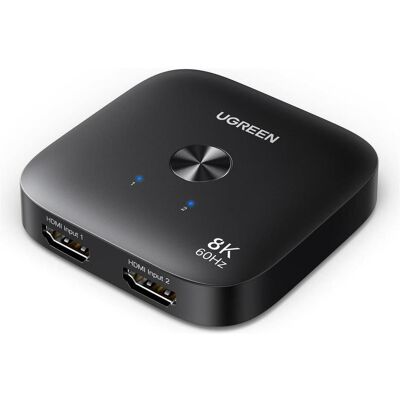 Ugreen Przełącznik / Switch HDMI AW700, 2x1, 8K 60Hz, Switch Box Ugreen Przełącznik / Switch HDMI AW700, 2x1, 8K 60Hz, Switch Box