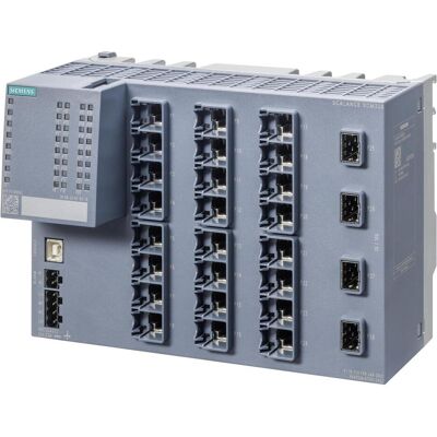 Siemens 6GK53284TS012AC2 6GK5328-4TS01-2AC2 Industrial Ethernet Switch (24 Ports), Netzwerk Switch, Grau Siemens 6GK53284TS012AC2 6GK5328-4TS01-2AC2 Industrial Ethernet Switch (24 Ports), Netzwerk Switch, Grau