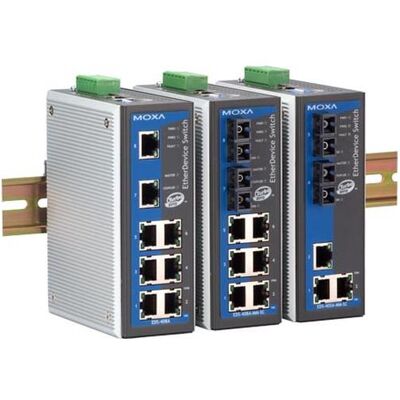 Moxa Industrial Managed Redundant E (5 Ports), Netzwerk Switch, Schwarz Moxa Industrial Managed Redundant E (5 Ports), Netzwerk Switch, Schwarz