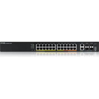 Zyxel Layer3 Access Switch, 400W PoE, 2x10MultiGgig RJ45 (30 Ports), Netzwerk Switch, Schwarz Zyxel Layer3 Access Switch, 400W PoE, 2x10MultiGgig RJ45 (30 Ports), Netzwerk Switch, Schwarz