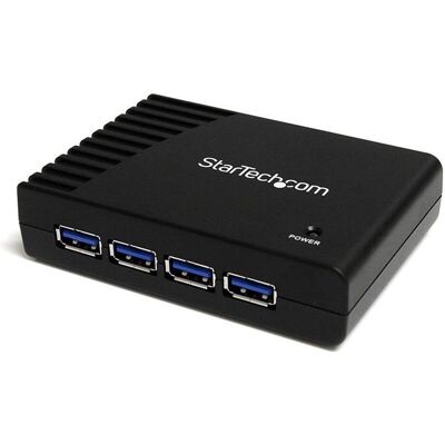 StarTech 4 PORT SUPERSPEED USB 3.0 HUB (USB-B, 4 Ports), Dockingstation + USB Hub, Schwarz StarTech 4 PORT SUPERSPEED USB 3.0 HUB (USB-B, 4 Ports), Dockingstation + USB Hub, Schwarz