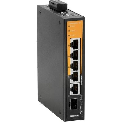 Weidmüller IE-SW-BL05T-4GT-1GS (5 Ports), Netzwerk Switch Weidmüller IE-SW-BL05T-4GT-1GS (5 Ports), Netzwerk Switch
