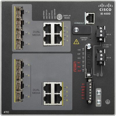 Cisco Systems Ie 4000 4 X Combo 10/100m (16 Ports), Netzwerk Switch, Schwarz Cisco Systems Ie 4000 4 X Combo 10/100m (16 Ports), Netzwerk Switch, Schwarz