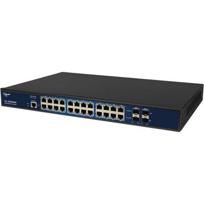 Allnet switch full managed 24 port gigabit / 24x lan / 4x sfp / lüfterlos / 19 zoll / zollall-sg862 (26 Ports), Netzwerk Switch, Schwarz Allnet switch full managed 24 port gigabit / 24x lan / 4x sfp / lüfterlos / 19 zoll / zollall-sg862 (26 Ports), Netzwerk Switch, Schwarz