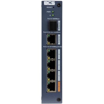 BCS BCS-L-SP0401G-1SFP-M (4 Ports), Netzwerk Switch BCS BCS-L-SP0401G-1SFP-M (4 Ports), Netzwerk Switch