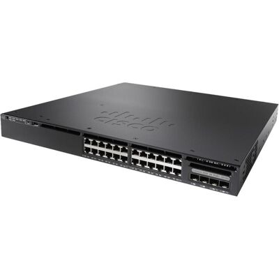 Cisco Systems WS-C3650-24PD-S Switch (24 Ports), Netzwerk Switch, Schwarz Cisco Systems WS-C3650-24PD-S Switch (24 Ports), Netzwerk Switch, Schwarz