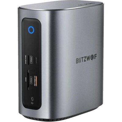BlitzWolf BW-TH15 17in1 Docking Station 2xHD+DP+4xC+3xUSB 3.0+USB 3.1+C 3.2+C PD+RJ45+micro SD+S... (USB-C, 17 Ports), Dockingstation + USB Hub, Schwarz BlitzWolf BW-TH15 17in1 Docking Station 2xHD+DP+4xC+3xUSB 3.0+USB 3.1+C 3.2+C PD+RJ45+micro SD+S... (USB-C, 17 Ports), Dockingstation + USB Hub, Schwarz