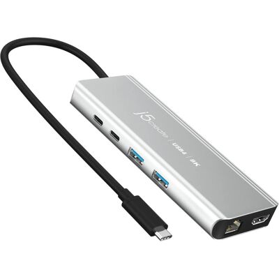 j5Create JCD403 (USB-C, 6 Ports), Dockingstation + USB Hub, Grau j5Create JCD403 (USB-C, 6 Ports), Dockingstation + USB Hub, Grau