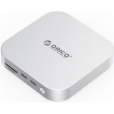 Orico Mac Mini Link (Higher capacity expansion) (Silver) (USB-C, 9 Ports), Dockingstation + USB Hub, Silber Orico Mac Mini Link (Higher capacity expansion) (Silver) (USB-C, 9 Ports), Dockingstation + USB Hub, Silber