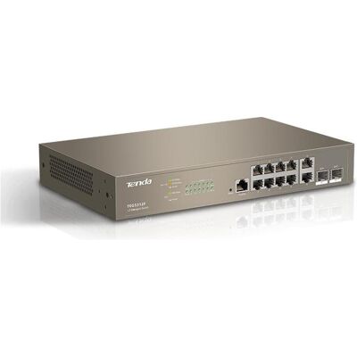 Tenda TEG5312F Netzwerk-Switch Managed L3 Gigabit Ethernet (10/100/1000) 1U Braun (12 Ports), Netzwerk Switch, Braun Tenda TEG5312F Netzwerk-Switch Managed L3 Gigabit Ethernet (10/100/1000) 1U Braun (12 Ports), Netzwerk Switch, Braun