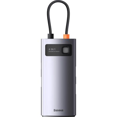 Baseus WKWG070113 (USB-C, 4 Ports), Dockingstation + USB Hub, Grau Baseus WKWG070113 (USB-C, 4 Ports), Dockingstation + USB Hub, Grau