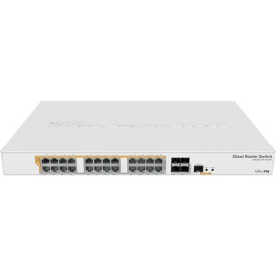 MikroTik Routerboard CRS328-24P-4S+ RM 24port Gbe Lan Poe 4xSFP+ Port Rackmount Cloud Router Switch (28 Ports), Netzwerk Switch, Weiss MikroTik Routerboard CRS328-24P-4S+ RM 24port Gbe Lan Poe 4xSFP+ Port Rackmount Cloud Router Switch (28 Ports), Netzwerk Switch, Weiss