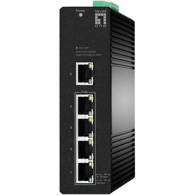 LevelOne Switch 5x GE IGS-2105P 4xPoE Outputs schwarz (5 Ports), Netzwerk Switch, Schwarz LevelOne Switch 5x GE IGS-2105P 4xPoE Outputs schwarz (5 Ports), Netzwerk Switch, Schwarz