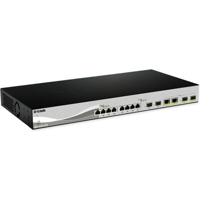 D-Link Smart+ L2+ 10port 10GbE SFP+ & 2port Multigigabit Copper/SFP+ 100M/1G/2.5G/5G/10G (12 Ports), Netzwerk Switch, Schwarz D-Link Smart+ L2+ 10port 10GbE SFP+ & 2port Multigigabit Copper/SFP+ 100M/1G/2.5G/5G/10G (12 Ports), Netzwerk Switch, Schwarz
