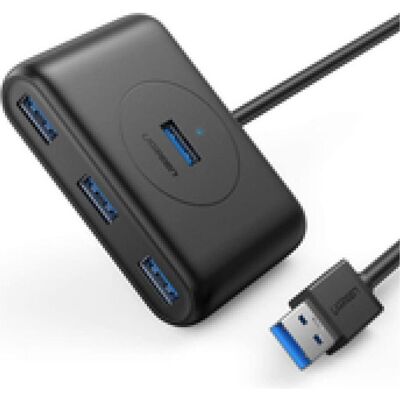 Ugreen Hub USB 3.0 4in1 (USB-A, 4 Ports), Dockingstation + USB Hub, Schwarz Ugreen Hub USB 3.0 4in1 (USB-A, 4 Ports), Dockingstation + USB Hub, Schwarz