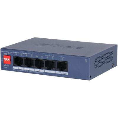 Dahua Switch DH-CS4005-4ET1GT-36 Type L2 PoE ports 4 40 Watts CS4005-4ET1GT-36 (5 Ports), Netzwerk Switch, Blau Dahua Switch DH-CS4005-4ET1GT-36 Type L2 PoE ports 4 40 Watts CS4005-4ET1GT-36 (5 Ports), Netzwerk Switch, Blau