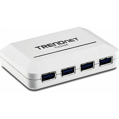 Trendnet TU3-H4 (USB-B, 4 Ports), Dockingstation + USB Hub, Weiss Trendnet TU3-H4 (USB-B, 4 Ports), Dockingstation + USB Hub, Weiss