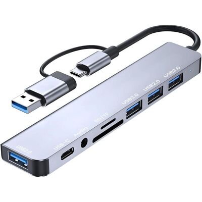 PowerGuard PowerGuard (USB-A, USB-C, 8 Ports), Dockingstation + USB Hub, Grau PowerGuard PowerGuard (USB-A, USB-C, 8 Ports), Dockingstation + USB Hub, Grau