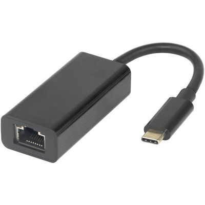 Deltaco Usbc-Giga-Mapt (USB-C, RJ45 Gigabit Ethernet (1x)), Netzwerk Adapter, Schwarz Deltaco Usbc-Giga-Mapt (USB-C, RJ45 Gigabit Ethernet (1x)), Netzwerk Adapter, Schwarz