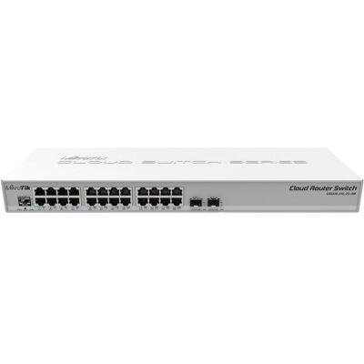 MikroTik CRS326-24G-2S+RM: L3 Smart Switch (24 Ports), Netzwerk Switch, Grau MikroTik CRS326-24G-2S+RM: L3 Smart Switch (24 Ports), Netzwerk Switch, Grau