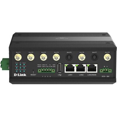 D-Link 5G-IIOT-GATEWAY 1X 1G WAN/LAN 2X 1G LAN DUAL-SIM, Router, Schwarz D-Link 5G-IIOT-GATEWAY 1X 1G WAN/LAN 2X 1G LAN DUAL-SIM, Router, Schwarz