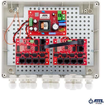 Atte IP-9-11-L2 10-PORT-POE-SCHALTER FÜR DEN AUSSENBEREICH (10 Ports), Netzwerk Switch, Gelb Atte IP-9-11-L2 10-PORT-POE-SCHALTER FÜR DEN AUSSENBEREICH (10 Ports), Netzwerk Switch, Gelb