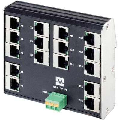 Murr Elektronik MURR Unmanaged Switch (16 Ports), Netzwerk Switch, Mehrfarbig Murr Elektronik MURR Unmanaged Switch (16 Ports), Netzwerk Switch, Mehrfarbig