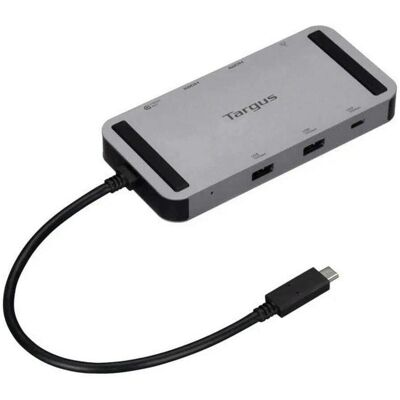 Targus Usb4 Dual 4k HDMI Mini Dock (USB-C), Dockingstation + USB Hub, Silber, Schwarz Targus Usb4 Dual 4k HDMI Mini Dock (USB-C), Dockingstation + USB Hub, Silber, Schwarz