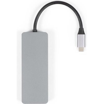 Livoo USB C Hub 7 in 1 (USB-C, 7 Ports), Dockingstation + USB Hub, Grau Livoo USB C Hub 7 in 1 (USB-C, 7 Ports), Dockingstation + USB Hub, Grau
