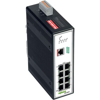 Wago 852-602 Industrial-Managed-Switch 8 (8 Ports), Netzwerk Switch, Schwarz Wago 852-602 Industrial-Managed-Switch 8 (8 Ports), Netzwerk Switch, Schwarz