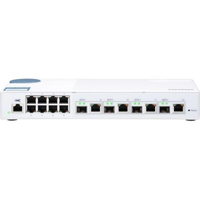 QNAP QSW-M408-4C (12 Ports), Netzwerk Switch, Weiss QNAP QSW-M408-4C (12 Ports), Netzwerk Switch, Weiss