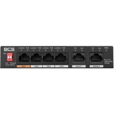 BCS BCS-L-SP04G02G(2) 4-Port PoE Switch exPoE 60W 1Gbps mit Standard-/Erweiterungsmodi (4 Ports), Netzwerk Switch BCS BCS-L-SP04G02G(2) 4-Port PoE Switch exPoE 60W 1Gbps mit Standard-/Erweiterungsmodi (4 Ports), Netzwerk Switch