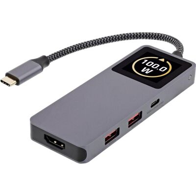 InLine USB 3.2 Gen.2 Hub (USB-C, 6 Ports), Dockingstation + USB Hub, Grau InLine USB 3.2 Gen.2 Hub (USB-C, 6 Ports), Dockingstation + USB Hub, Grau