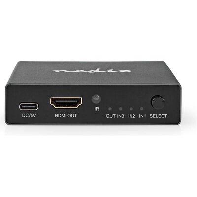Nedis HDMI ™ Schalter 3-Port port(s) 3x HDMI™ Eingang HDMI™ Ausgang 8K@60Hz 45 Gbps fern, Switch Box Nedis HDMI ™ Schalter 3-Port port(s) 3x HDMI™ Eingang HDMI™ Ausgang 8K@60Hz 45 Gbps fern, Switch Box