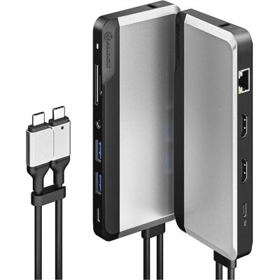Alogic U2CSH-SGR Laptop-Dock - 10-in-1 USB-C Port-Replikator Alogic U2CSH-SGR Laptop-Dock - 10-in-1 USB-C Port-Replikator