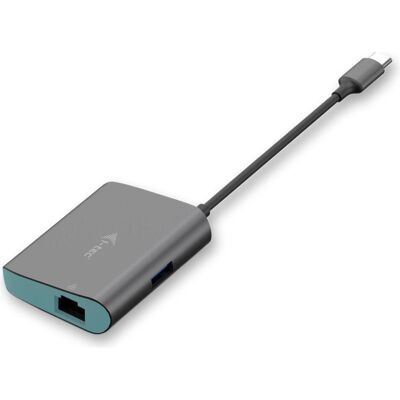 i-tec USB-C Metal Adapter HUB (USB-C, 2 Ports), Dockingstation + USB Hub, Grau, Türkis i-tec USB-C Metal Adapter HUB (USB-C, 2 Ports), Dockingstation + USB Hub, Grau, Türkis