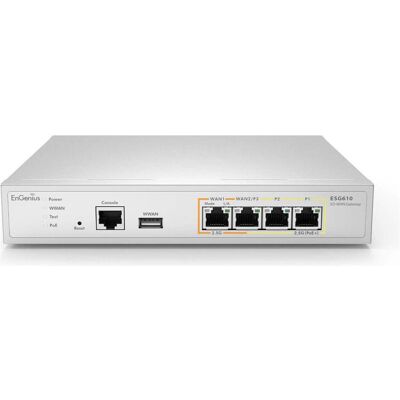 EnGenius Cloud Managed SD-WAN Security Gateway with Quad Core 2.2GHz and 4x 2.5G ports• ESG610, Firewall EnGenius Cloud Managed SD-WAN Security Gateway with Quad Core 2.2GHz and 4x 2.5G ports• ESG610, Firewall