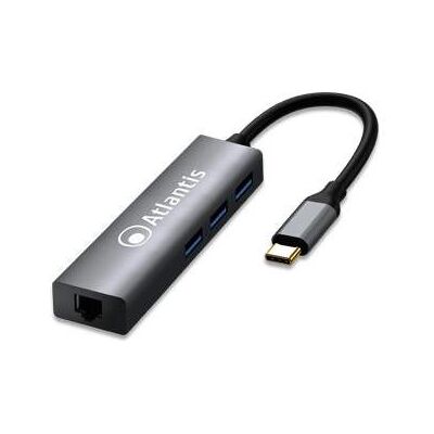 Atlantis Land A04-TC LAN+HB Portreplikator und Notebook-Dockingstation USB 3.2 Gen 1 (3.1 G (USB-C, 4 Ports), Dockingstation + USB Hub, Schwarz Atlantis Land A04-TC LAN+HB Portreplikator und Notebook-Dockingstation USB 3.2 Gen 1 (3.1 G (USB-C, 4 Ports), Dockingstation + USB Hub, Schwarz
