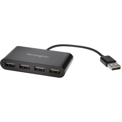 Kensington K39120EU (USB-A, 4 Ports), Dockingstation + USB Hub, Schwarz Kensington K39120EU (USB-A, 4 Ports), Dockingstation + USB Hub, Schwarz