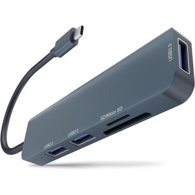 Newell 5-in-1-Nabe – grau (USB-C, 5 Ports), Dockingstation + USB Hub, Grau Newell 5-in-1-Nabe – grau (USB-C, 5 Ports), Dockingstation + USB Hub, Grau