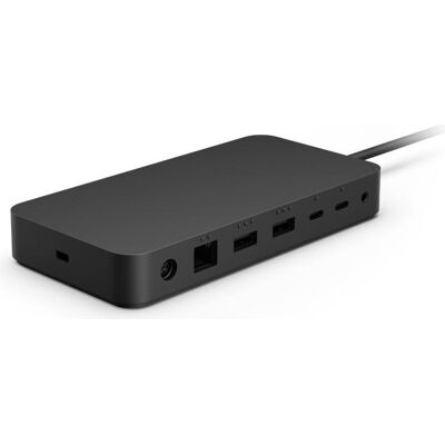 Microsoft Surface Thunderbolt 4 Dock / Dockingstation / 1x USB-C / RJ-45 (USB-C, 9 Ports), Dockingstation + USB Hub, Schwarz Microsoft Surface Thunderbolt 4 Dock / Dockingstation / 1x USB-C / RJ-45 (USB-C, 9 Ports), Dockingstation + USB Hub, Schwarz