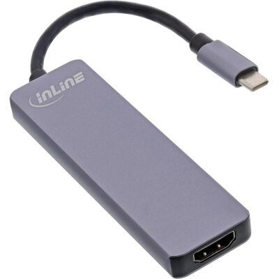 InLine 33271I (USB-C, 5 Ports), Dockingstation + USB Hub, Grau InLine 33271I (USB-C, 5 Ports), Dockingstation + USB Hub, Grau