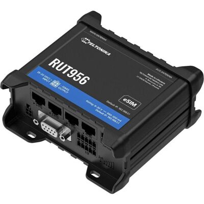 Teltonika RUT956 (EU) 4G LTE ROUTER, Router, Schwarz Teltonika RUT956 (EU) 4G LTE ROUTER, Router, Schwarz