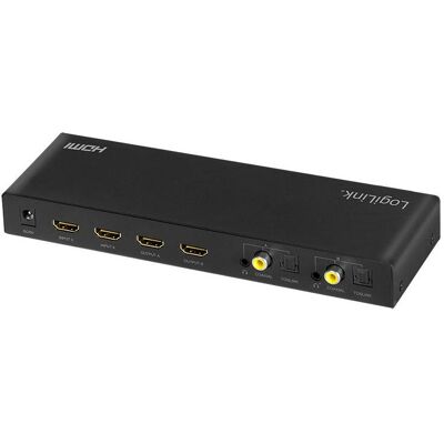 LogiLink Switch 4x2 HDMI, 4K 60Hz, auf Pult, Switch Box LogiLink Switch 4x2 HDMI, 4K 60Hz, auf Pult, Switch Box