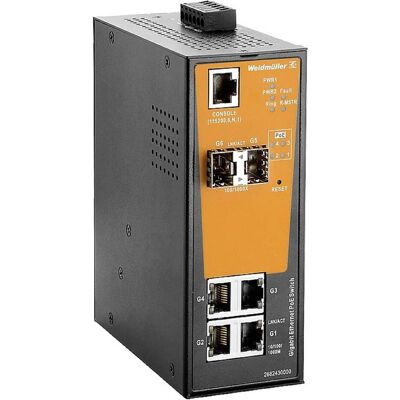 Weidmüller IE-SW-AL06M-4GTPOE-2GESFP - Industrieller Ethernet-Switch Weidmüller IE-SW-AL06M-4GTPOE-2GESFP - Industrieller Ethernet-Switch