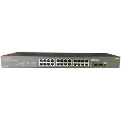 Longshine Switch 24x GE GS9126 2x mini-GBIC (24 Ports), Netzwerk Switch, Grau Longshine Switch 24x GE GS9126 2x mini-GBIC (24 Ports), Netzwerk Switch, Grau