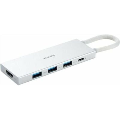 Xiaomi Nabe Typ C 5 In (USB-C, 5 Ports), Dockingstation + USB Hub, Weiss, Grau Xiaomi Nabe Typ C 5 In (USB-C, 5 Ports), Dockingstation + USB Hub, Weiss, Grau